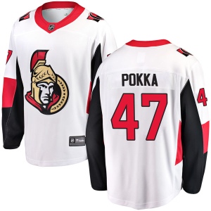 Men's Ville Pokka Ottawa Senators Breakaway Away Jersey - White