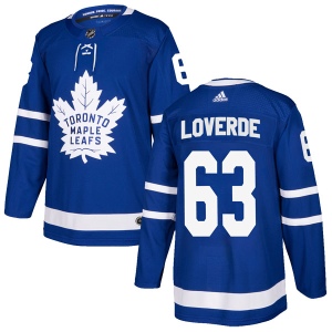 Men's Vincent LoVerde Toronto Maple Leafs Authentic Home Jersey - Blue