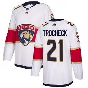 Men's Vincent Trocheck Florida Panthers Authentic Away Jersey - White