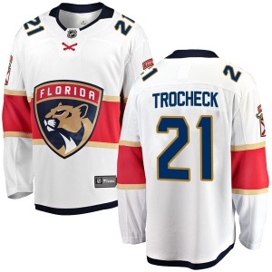 Men's Vincent Trocheck Florida Panthers Breakaway Away Jersey - White