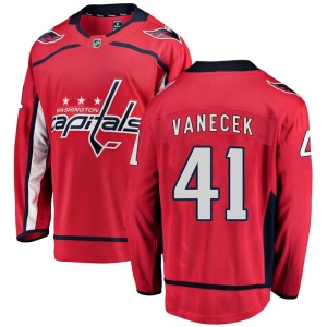 Men's Vitek Vanecek Washington Capitals Breakaway Home Jersey - Red