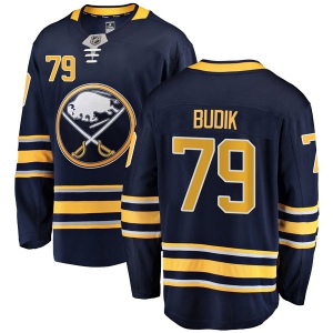 Men's Vojtech Budik Buffalo Sabres Breakaway Home Jersey - Navy Blue