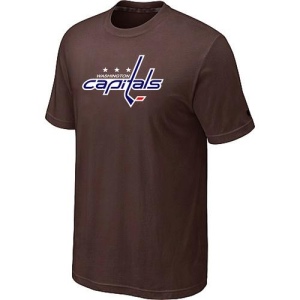 Men's Washington Capitals Big & Tall Logo T-Shirt - - Brown