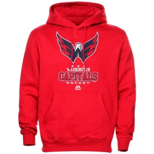 Men's Washington Capitals Critical Victory VIII Fleece Hoodie - - Red