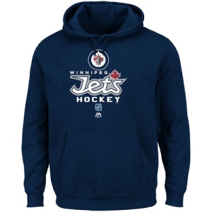 Men's Washington Capitals Winnipeg Jets Critical Victory Pullover Hoodie Sweatshirt - - Navy Blue