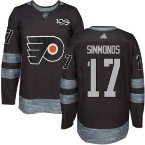 Men's Wayne Simmonds Philadelphia Flyers Authentic 1917-2017 100th Anniversary Jersey - Black