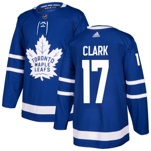 Men's Wendel Clark Toronto Maple Leafs Authentic Jersey - Blue