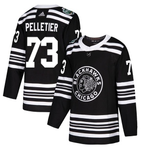 Men's Will Pelletier Chicago Blackhawks Authentic 2019 Winter Classic Jersey - Black