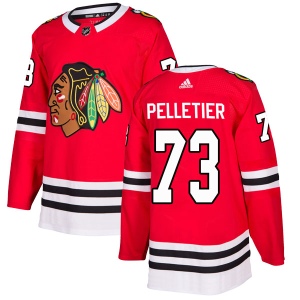 Men's Will Pelletier Chicago Blackhawks Authentic Home Jersey - Red