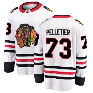 Men's Will Pelletier Chicago Blackhawks Breakaway Away Jersey - White