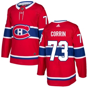 Men's William Corrin Montreal Canadiens Authentic Home Jersey - Red