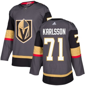 Men's William Karlsson Vegas Golden Knights Authentic Gray Jersey - Gold