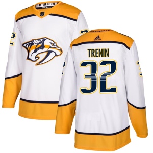 Men's Yakov Trenin Nashville Predators Authentic Away Jersey - White