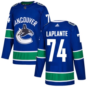 Men's Yan Pavel Laplante Vancouver Canucks Authentic Home Jersey - Blue