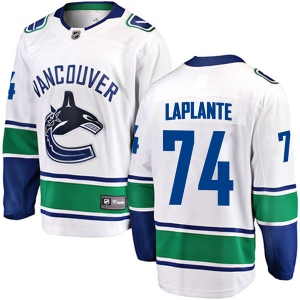 Men's Yan Pavel Laplante Vancouver Canucks Breakaway Away Jersey - White