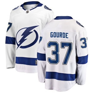 Men's Yanni Gourde Tampa Bay Lightning Breakaway Away Jersey - White