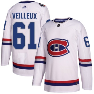 Men's Yannick Veilleux Montreal Canadiens Authentic 2017 100 Classic Jersey - White