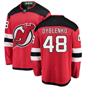 Men's Yaroslav Dyblenko New Jersey Devils Breakaway Home Jersey - Red