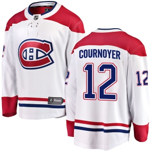 Men's Yvan Cournoyer Montreal Canadiens Breakaway Away Jersey - White