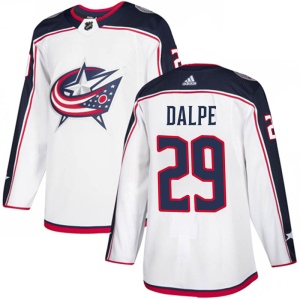 Men's Zac Dalpe Columbus Blue Jackets Authentic Away Jersey - White