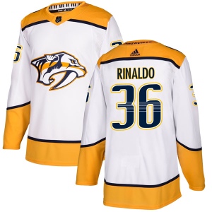 Men's Zac Rinaldo Nashville Predators Authentic Away Jersey - White