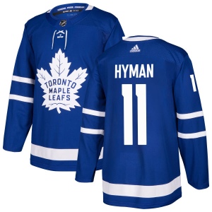 Men's Zach Hyman Toronto Maple Leafs Authentic Jersey - Blue