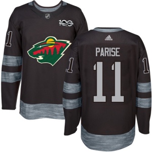 Men's Zach Parise Minnesota Wild Authentic 1917-2017 100th Anniversary Jersey - Black