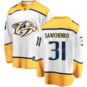 Men's Zachary Sawchenko Nashville Predators Breakaway Away Jersey - White