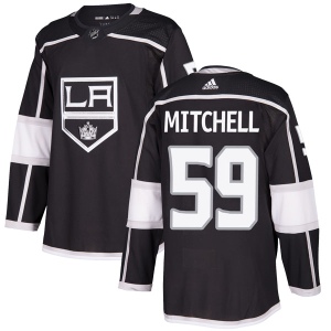 Men's Zack Mitchell Los Angeles Kings Authentic Home Jersey - Black