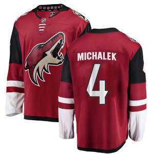 Men's Zbynek Michalek Arizona Coyotes Authentic Home Jersey - Red