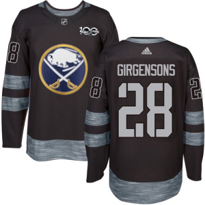 Men's Zemgus Girgensons Buffalo Sabres Authentic 1917-2017 100th Anniversary Jersey - Black