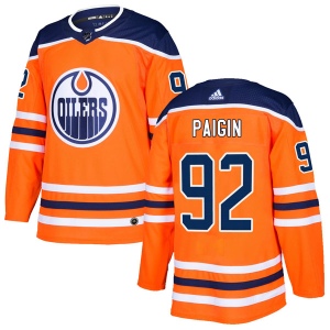 Men's Ziyat Paigin Edmonton Oilers Authentic r Home Jersey - Orange