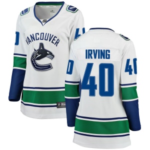 Women's Aaron Irving Vancouver Canucks Breakaway Away Jersey - White