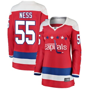 Women's Aaron Ness Washington Capitals Breakaway Alternate Jersey - Red