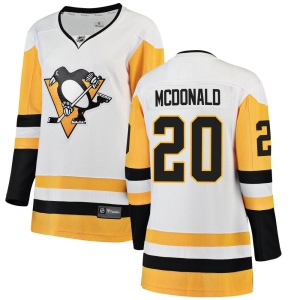 Women's Ab Mcdonald Pittsburgh Penguins Breakaway Away Jersey - White