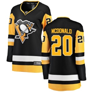 Women's Ab Mcdonald Pittsburgh Penguins Breakaway Home Jersey - Black