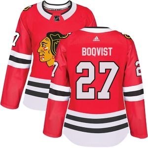 Women's Adam Boqvist Chicago Blackhawks Authentic Home Jersey - Red