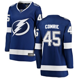 Women's Adam Comrie Tampa Bay Lightning Breakaway Home Jersey - Blue