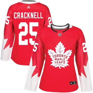 Women's Adam Cracknell Toronto Maple Leafs Authentic Alternate Jersey - Red