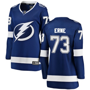 Women's Adam Erne Tampa Bay Lightning Breakaway Home Jersey - Blue