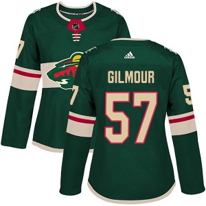 Women's Adam Gilmour Minnesota Wild Authentic Home Jersey - Green