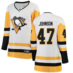 Women's Adam Johnson Pittsburgh Penguins Breakaway Away Jersey - White