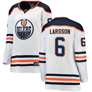 Women's Adam Larsson Edmonton Oilers Authentic Away Breakaway Jersey - White