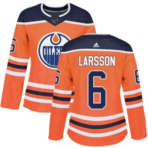 Women's Adam Larsson Edmonton Oilers Authentic Home Jersey - Orange