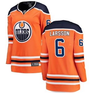 Women's Adam Larsson Edmonton Oilers Authentic r Home Breakaway Jersey - Orange