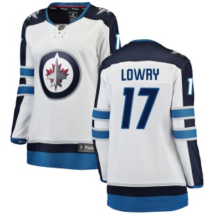 Women's Adam Lowry Winnipeg Jets Breakaway Away Jersey - White