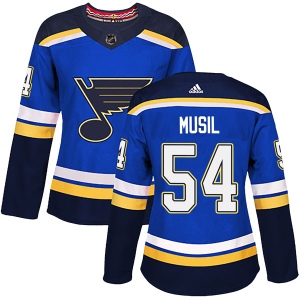 Women's Adam Musil St. Louis Blues Authentic Home Jersey - Blue