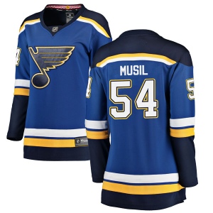 Women's Adam Musil St. Louis Blues Breakaway Home Jersey - Blue