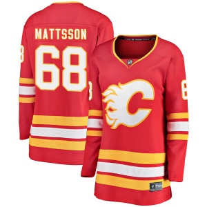 Women's Adam Ollas Mattsson Calgary Flames Breakaway Alternate Jersey - Red