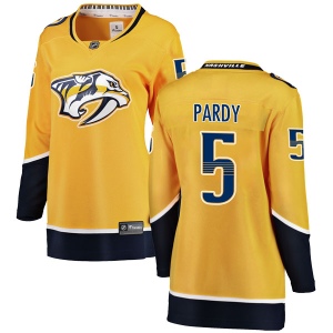 Women's Adam Pardy Nashville Predators Breakaway Home Jersey - Yellow